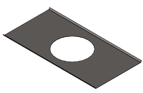 Glamox - D70-R195 WEIGHT DISTRIB. PLATE