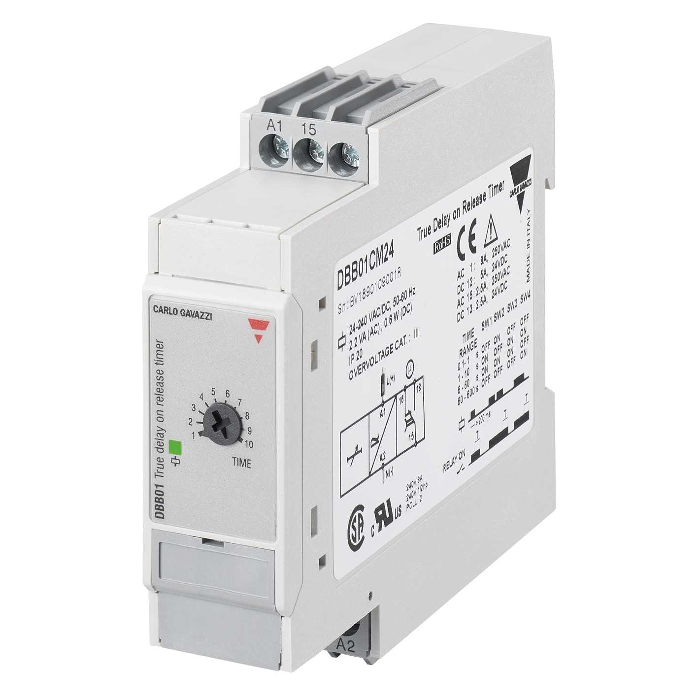 Carlo Gavazzi - TIDSRELE FORSINKET UT