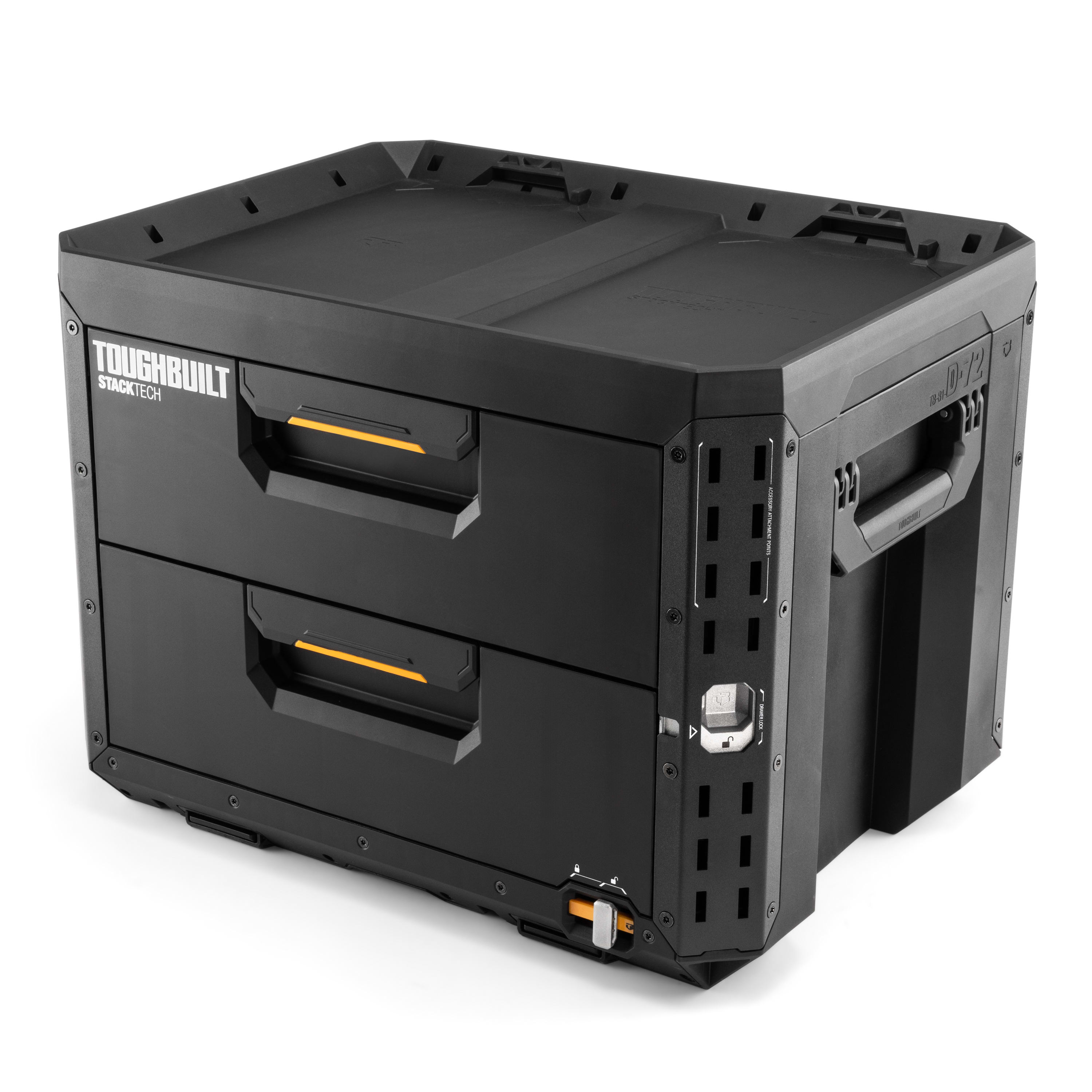 VIX - SYSTEMKASSE XL 2-SKUFFER m/LÅS STACKTECH