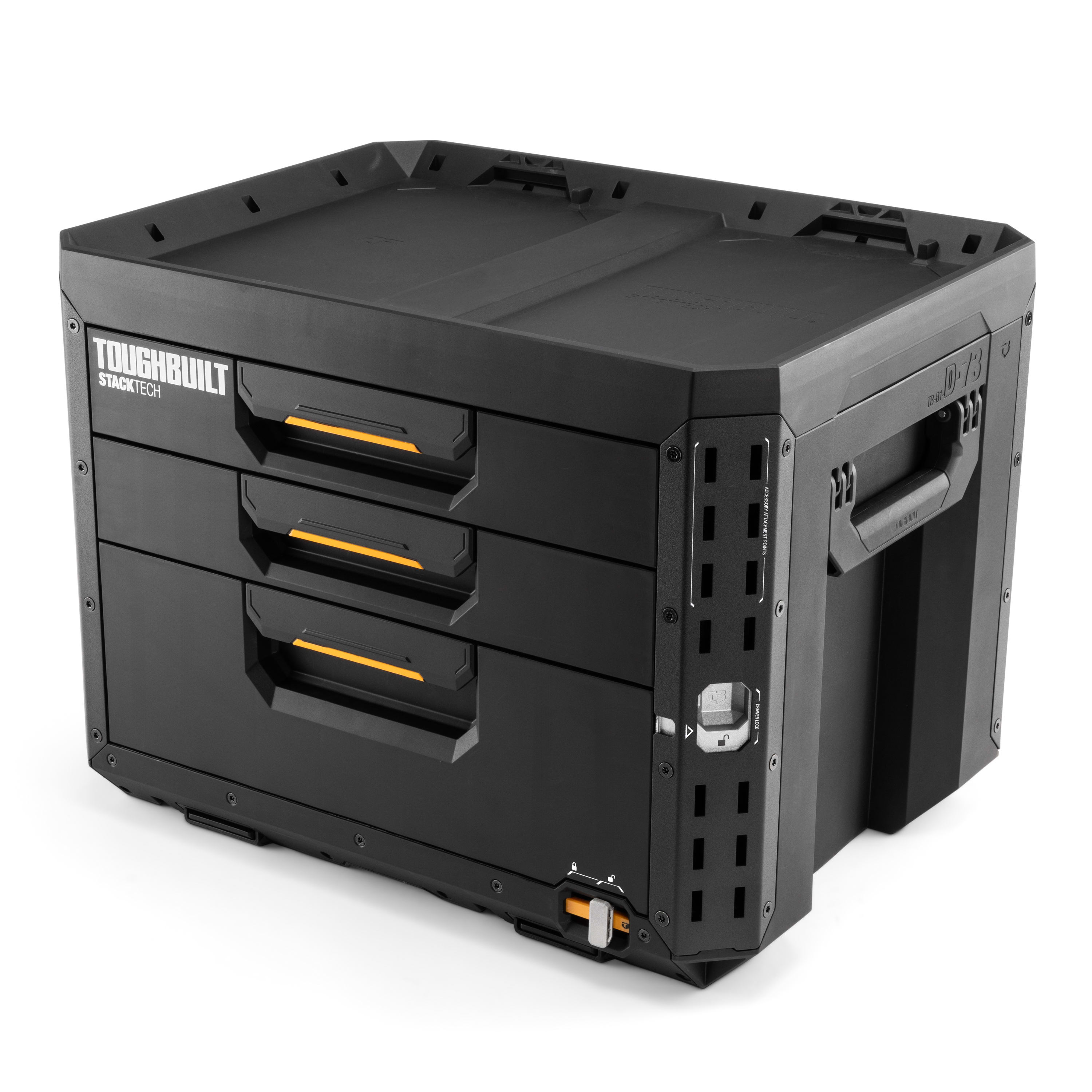 VIX - SYSTEMKASSE XL 3-SKUFFER m/LÅS STACKTECH