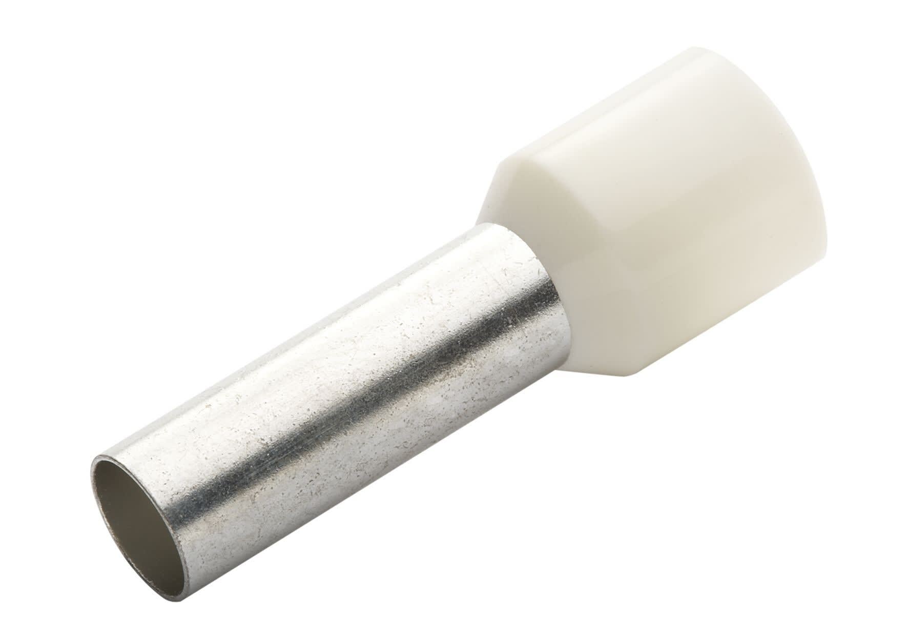 TradeForce - ENDEHYLSE 0.5mm²/L=8mm HVIT PK100