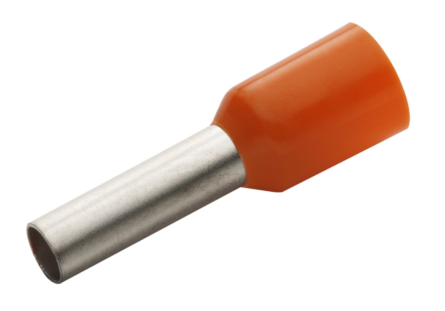 TradeForce - ENDEHYLSE 4.0mm²/L=10mm ORANGE PK100 - 50006