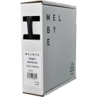 Melbye - Krympeslange m/lim Sort 6-2mm