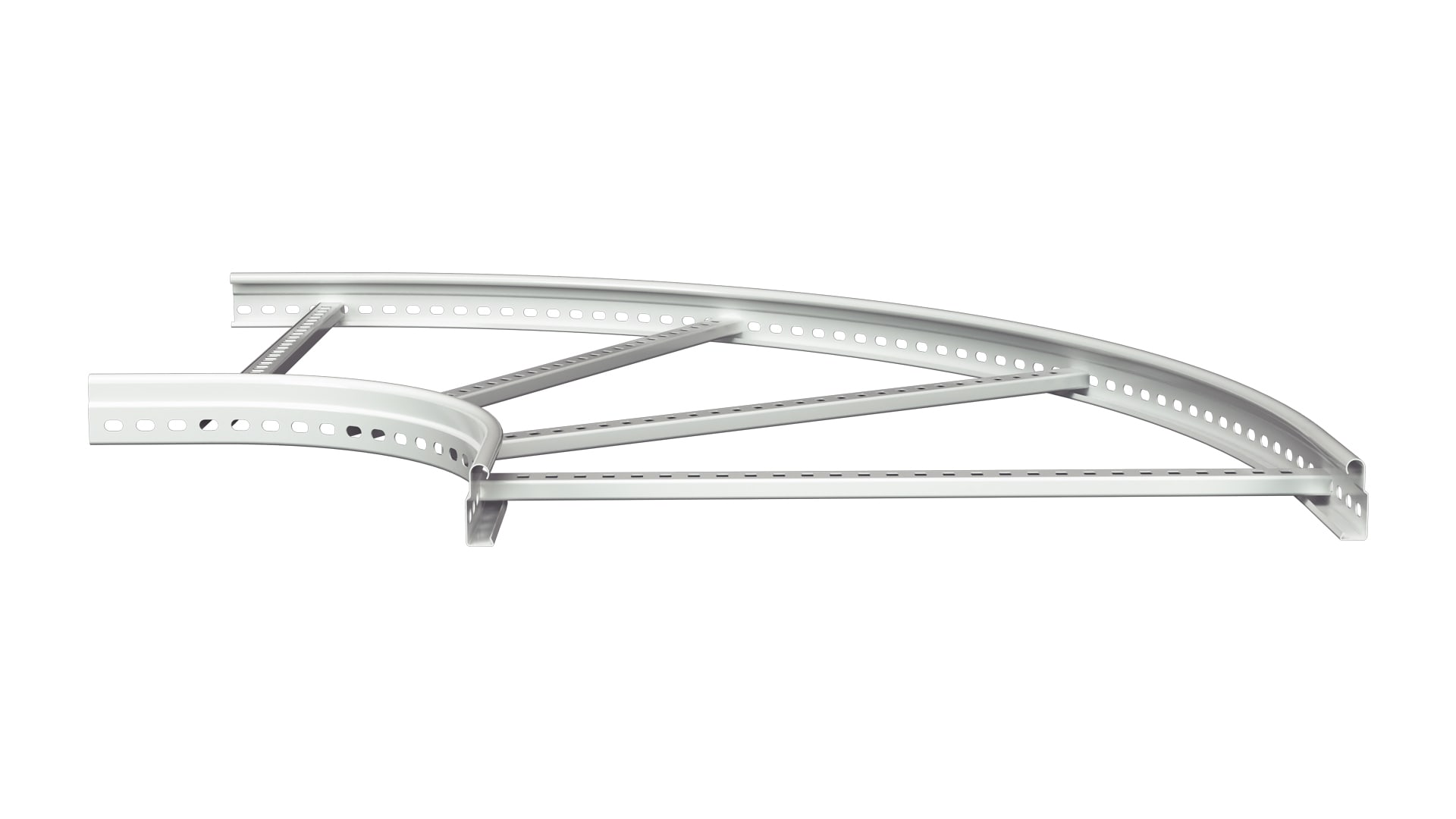 MP Bolagen - L-Avgrening 600mm Hvit MP-126V