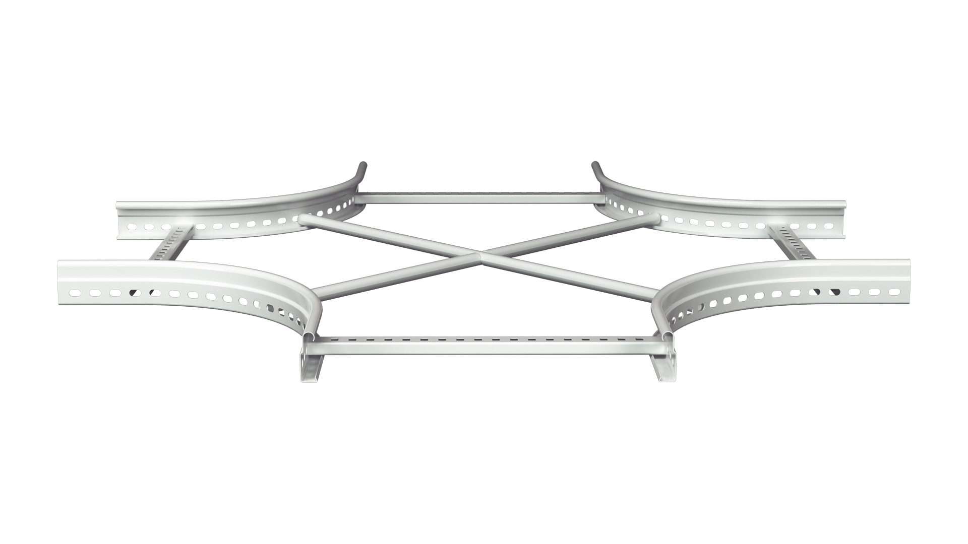 MP Bolagen - X-Avgrening 400mm Hvit MP-144V