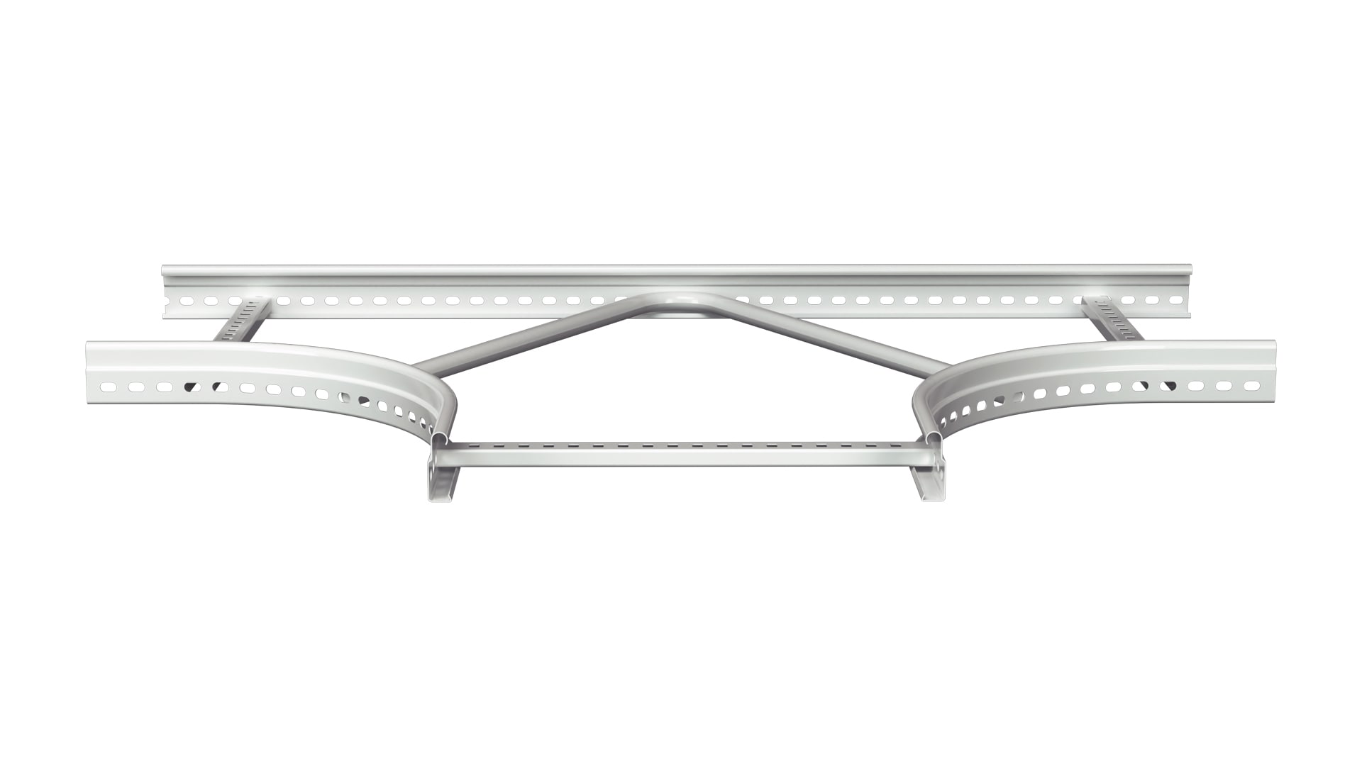 MP Bolagen - T-Avgrening 400mm Hvit MP-134V