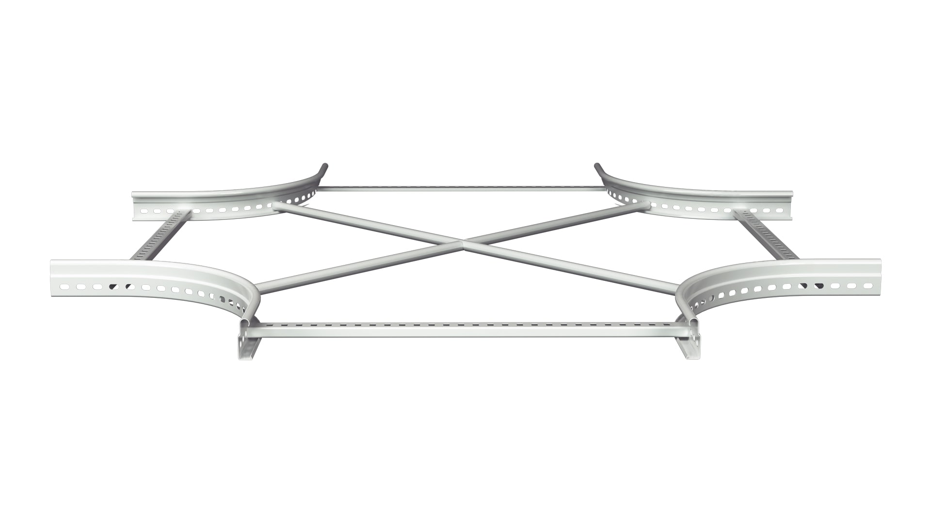 MP Bolagen - X-Avgrening 600mm Hvit MP-146V