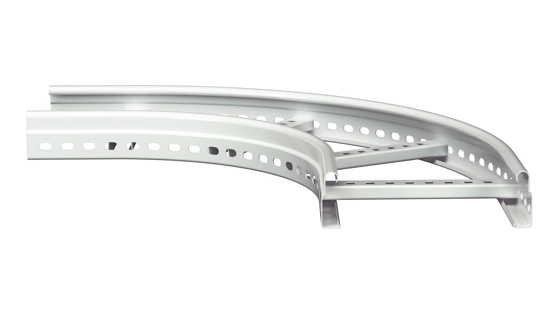 MP Bolagen - L-Avgrening 200mm Hvit MP-122V