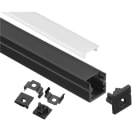 Nortronic - ALU Profilpakke ELC mini sort 2mALU Profilpakke ELC mini sor