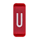 ABB Electrification - Utvendig merkesystem for kabelskap, rødt skilt U, pose a 10 stk, rød bakgrunn med hvit skrift.