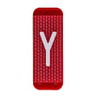 ABB Electrification - Utvendig merkesystem for kabelskap, rødt skilt Y, pose a 10 stk, rød bakgrunn med hvit skrift