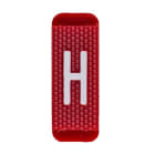 ABB Electrification - Utvendig merkesystem for kabelskap, rødt skilt H, pose a 10 stk, rød bakgrunn med hvit skrift.