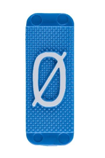 ABB Electrification - Utvendig merkesystem for kabelskap, blått skilt Ø, pose a 10 stk. blå bakgrunn hvit skrift