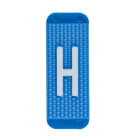 ABB Electrification - Utvendig merkesystem for kabelskap, blått skilt H, pose a 10stk, blå bakgrunn hvit skrift