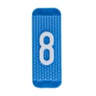 ABB Electrification - Utvendig merkesystem for kabelskap, blått skilt 8, pose a 10stk, blå bakgrunn hvit skrift