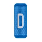 ABB Electrification - Utvendig merkesystem for kabelskap, blått skilt D, pose a 10stk, blå bakgrunn hvit skrift