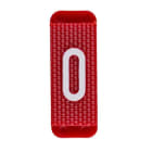 ABB Electrification - Utvendig merkesystem for kabelskap, rødt skilt 0, pose a 10 stk, rød bakgrunn med hvit skrift.