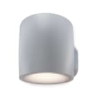 PLEJD - Veggarmatur med innebygd LED og justerbar fargetemperatur for bruk utendørs. Grå.