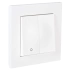 Elko - ELKO Plus bryter innfelt 2-1 10A Polarhvit