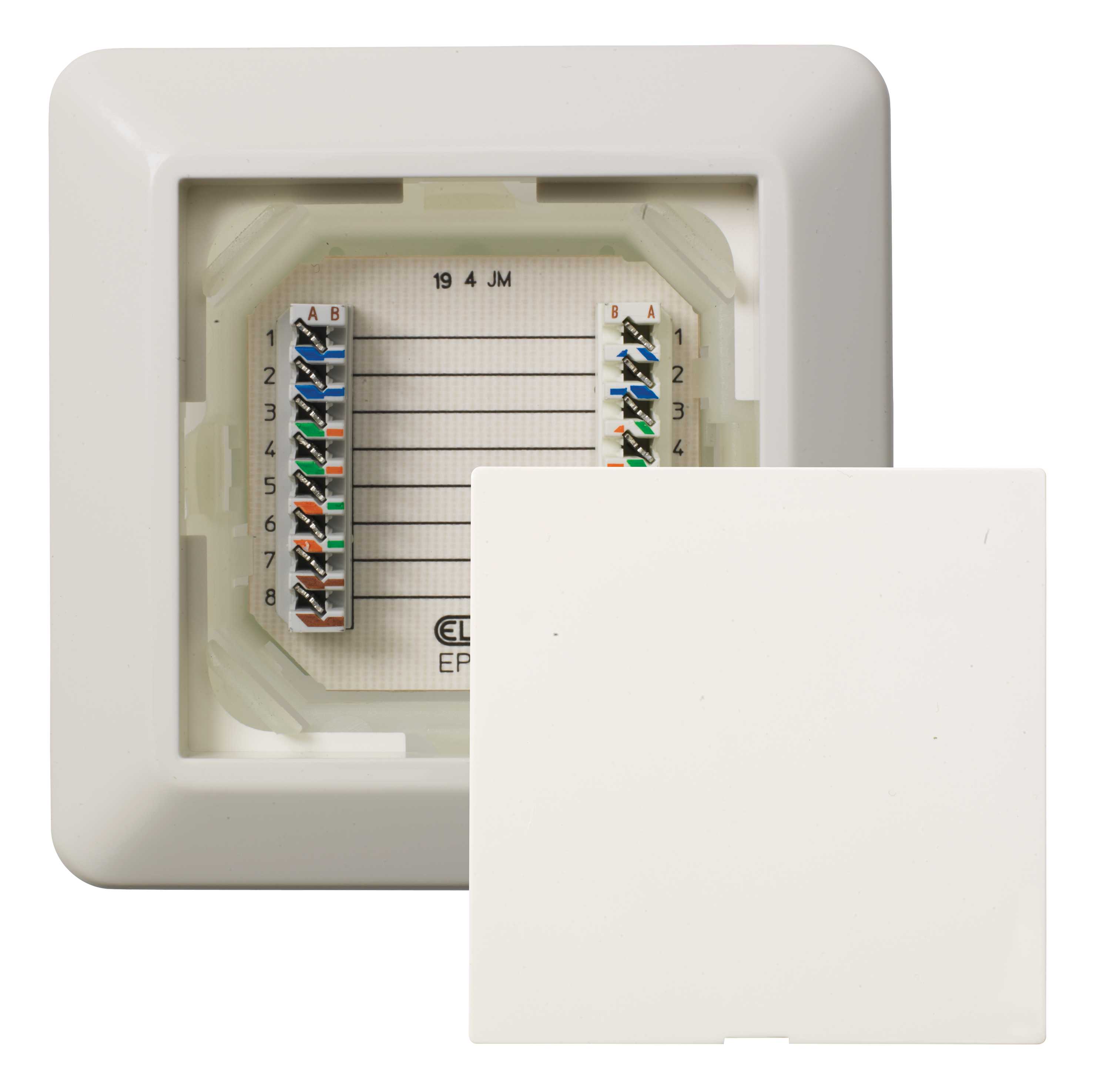 Elko - RS16 / MOD I koblb 4p. classE Polarhvit Innfelt.