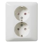 Elko - RS1091 PT lav stikk m/jord Polarhvit