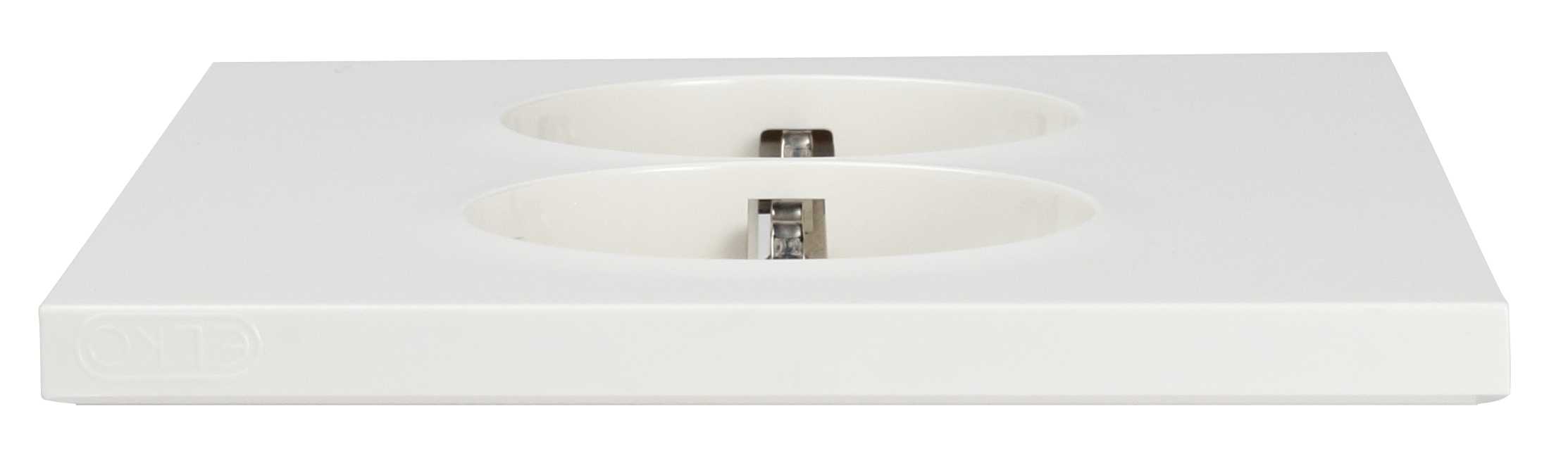 Elko - Dekkplate Plus stikk Polarhvit