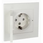 Elko - ELKO Plus enkel stikk innfelt m/jord lokk Polarhvit