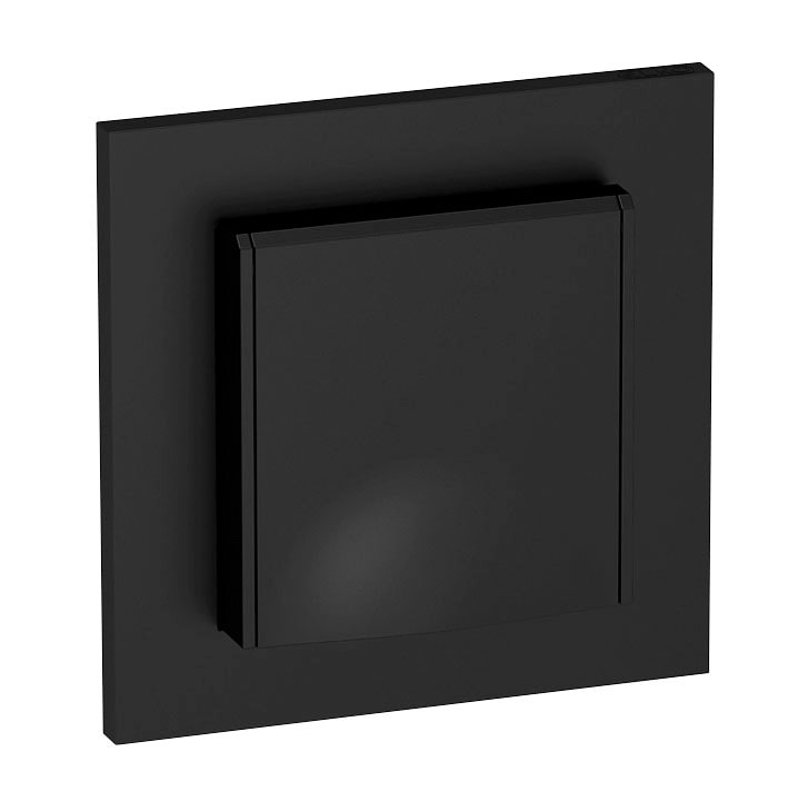 Elko - ELKO Plus enkel stikk IP44 sort