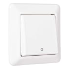 Elko - H16 / 2 Innfelt bryter Polarhvit