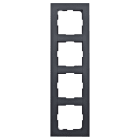 Elko - Plus ramme 4-hull Sort