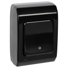 Elko - Bryter AS16/2 Påvegg IP44 Sort