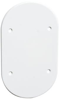 Elko - Påvegglokk 2 hull tett Polarhvit