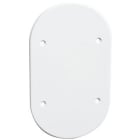 Elko - Påvegglokk 2 hull tett Polarhvit