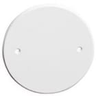 Elko - Påvegglokk 1 hull tett Polarhvit