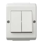 Elko - S16 / 5 Påvegg vanntett bryter Polarhvit