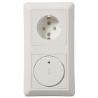 Elko - Tidsbrytersett 2T10 innfelt Polarhvit