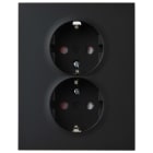 Elko - ELKO Plus dobbel stikk innfelt m/jord sort