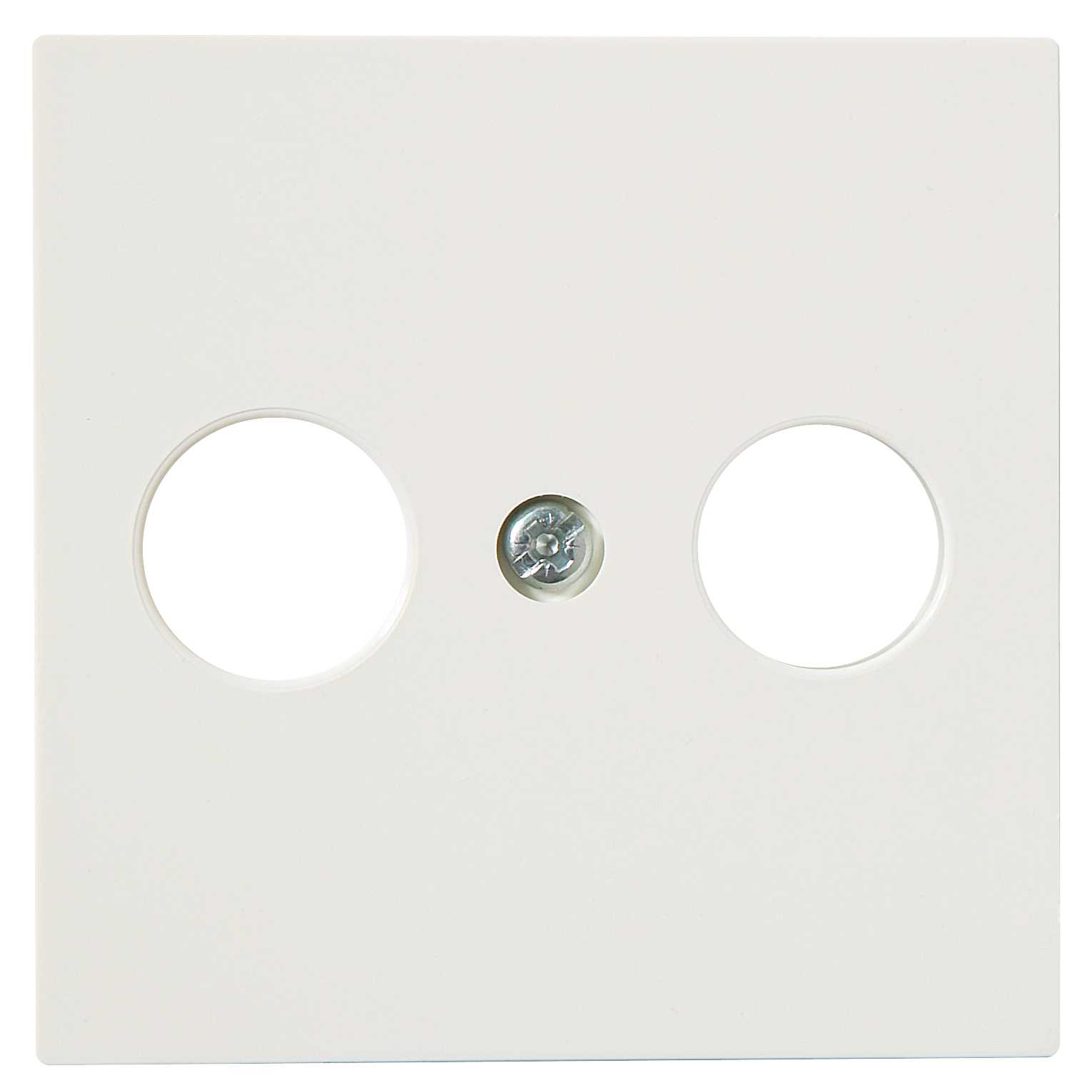 Elko - Sentralplate L433 Antenne/radio/tv Polarhvit