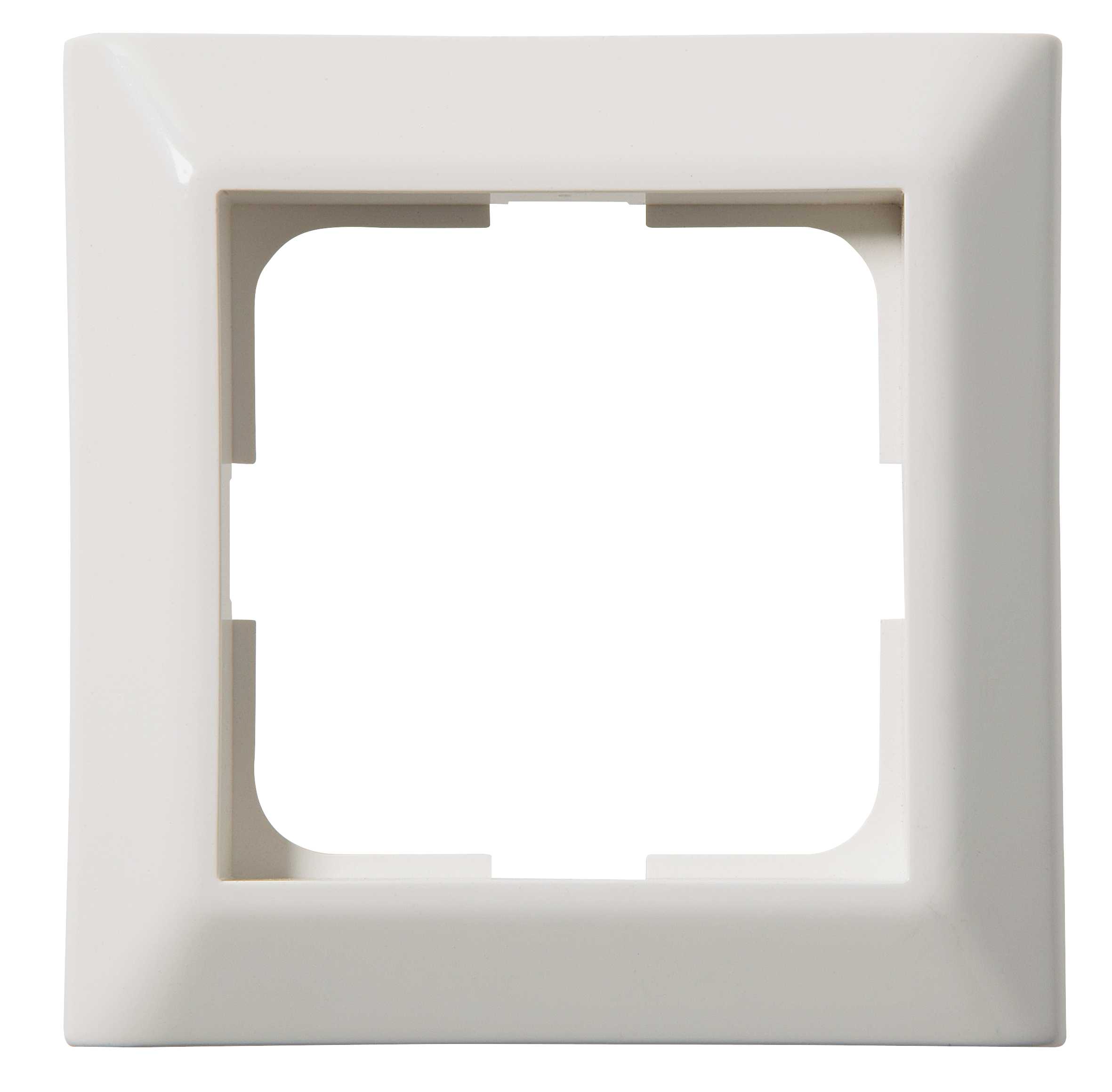 Elko - L989 Kombinasjonsplate 1 RS16 rett Polarhvit