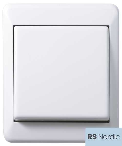 Elko - RS Renhvit utenpåliggende kryssvender for bruk der det ønskes styring fra flere enn to steder .