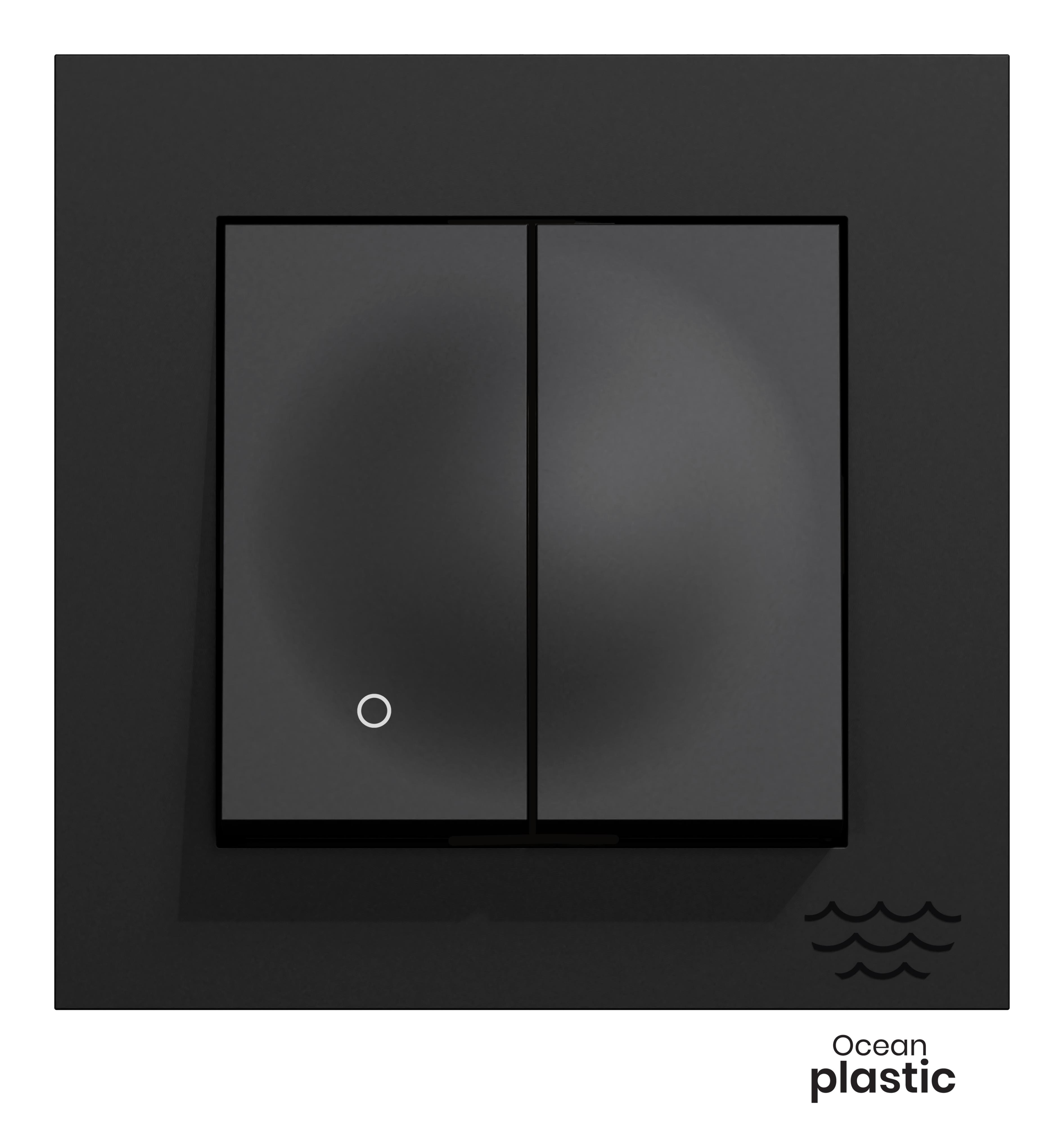 Elko - Innfelt bryter 2+1 pol i ELKO Havplast Plusdesign.