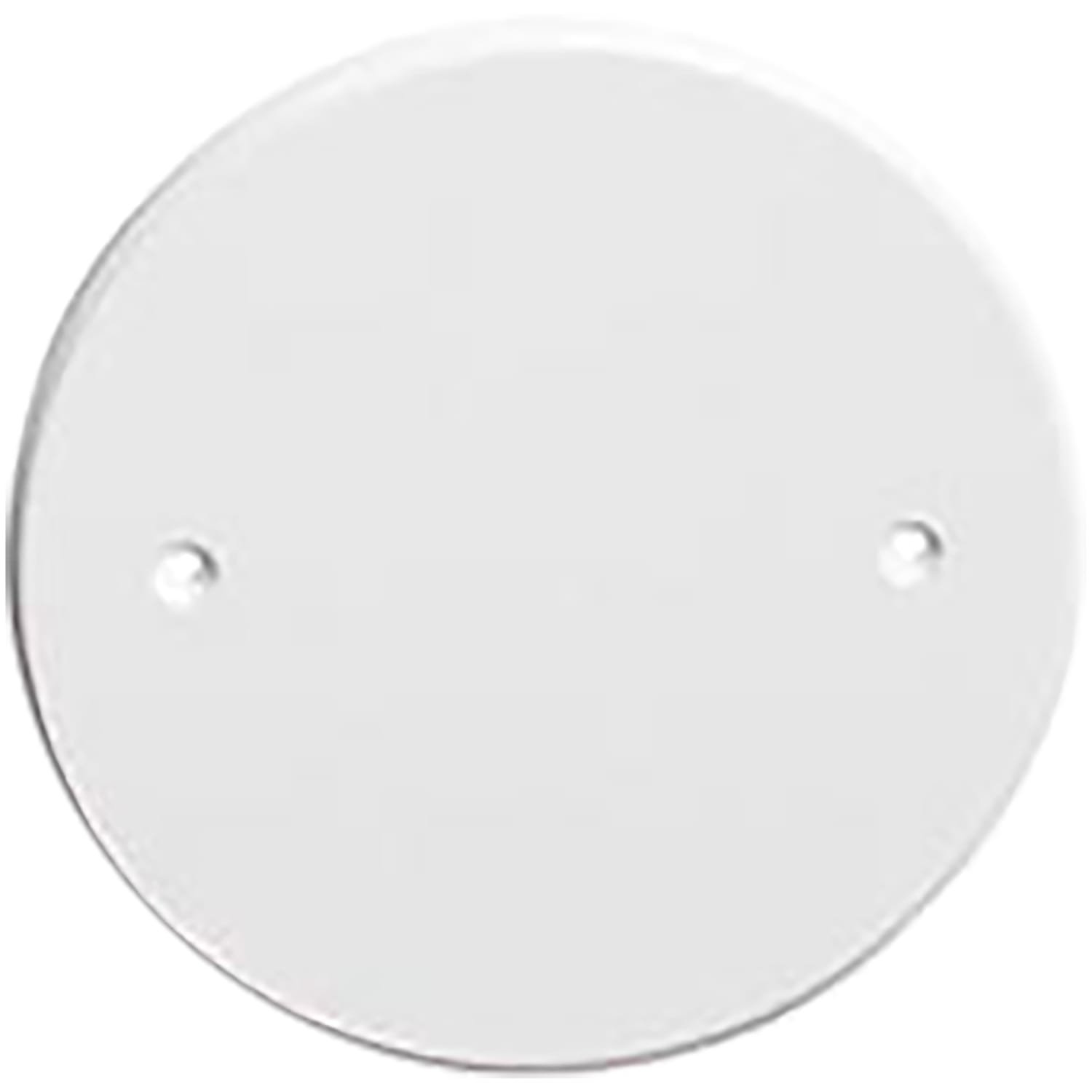 Elko - RS Renhvit rundt dekklokk i plast for standard veggboks.