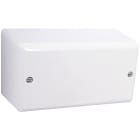 Elko - RS Renhvit stor koblingsboks påvegg med 9 klemmer.