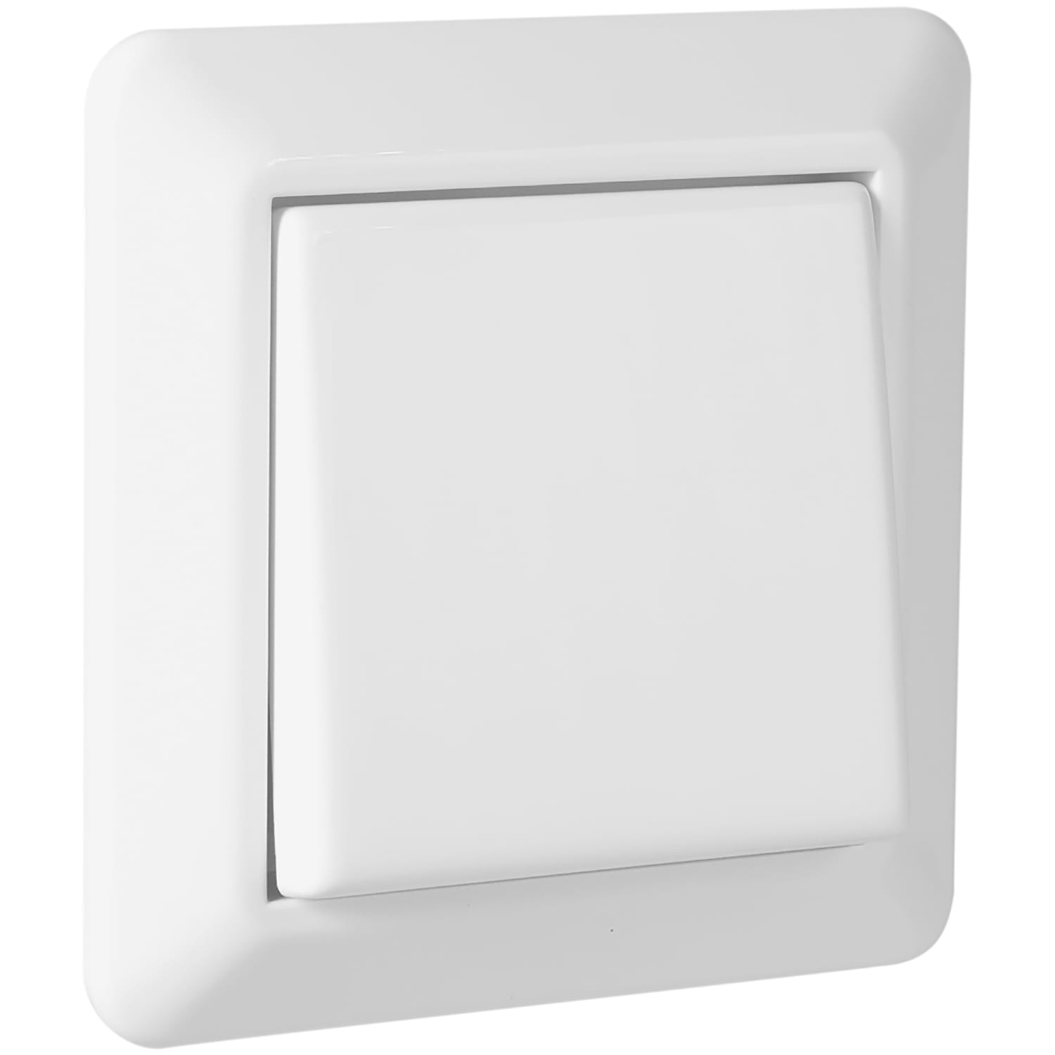 Elko - RS Renhvit innfelt bryter 1 polet for bruk i for eksempel stue, kjøkken eller soverom.