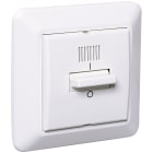 Elko - RS Renhvit bryter 2 pol med vippe og lysindikator, benyttes der det er krav om 2 polet brudd