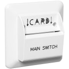 Elko - RS Renhvit nøkkelkortbryter for bruk i hotellrom eller andre lokasjoner der dette ønskes