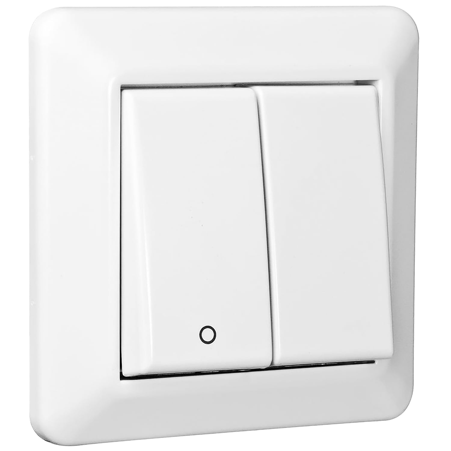 Elko - RS Renhvit innfelt 2+1 bryter med hurtigklemme, benyttes der det er krav om både 1-og 2polt brudd