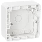 Elko - RS Renhvit 35mm enkel påveggskappe for bruk med innfelt utstyr som ønskes montert påvegg