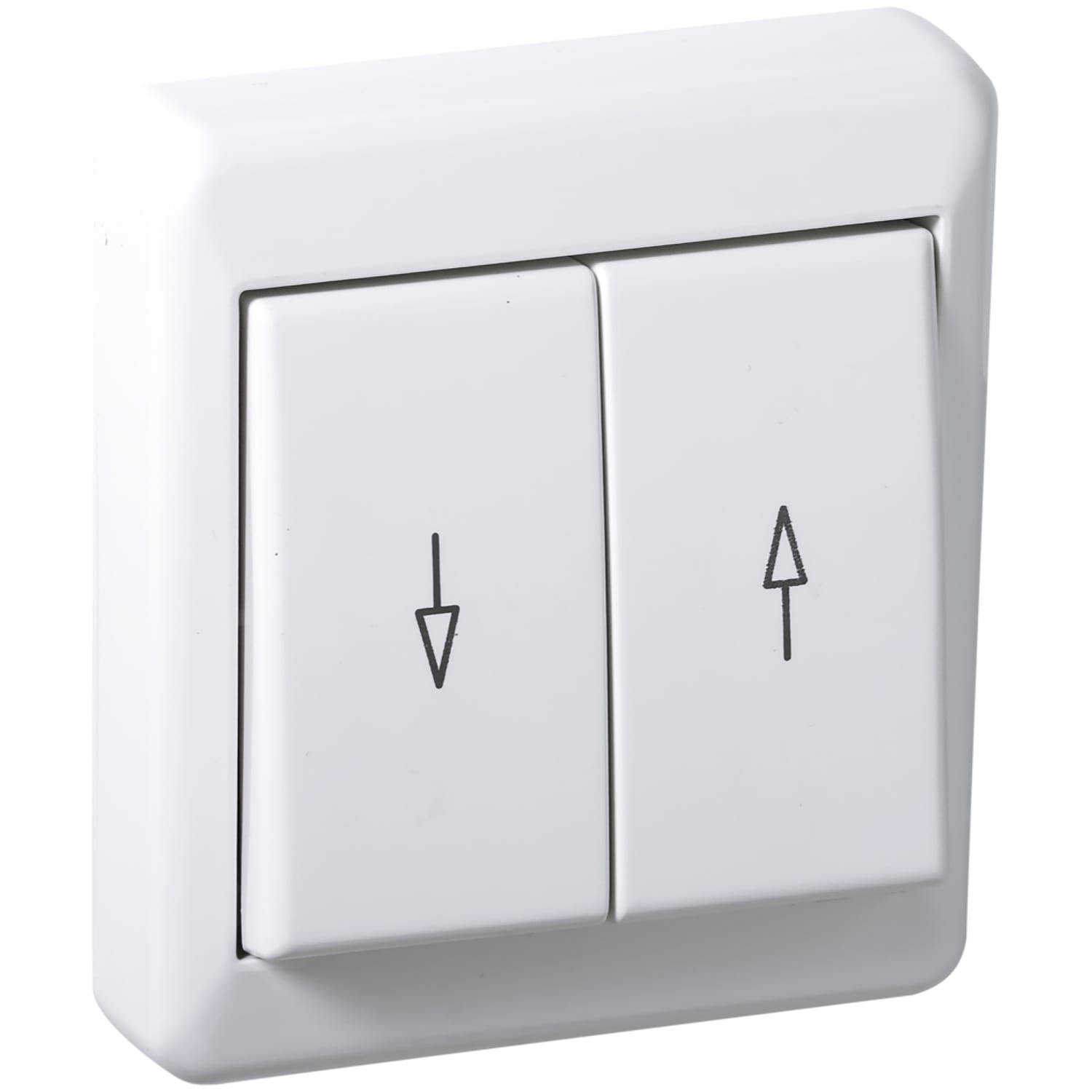 Elko - RS Renhvit markisebryter påvegg benyttes til styring av markiser, persienner eller små motorer.