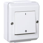 Elko - RS Renhvit IP55 2 polet bryter for bruk i våte og fuktige miljøer der det er krav om 2 polet brudd